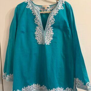 Michael Kors Shirt, turquoise, size 10-12